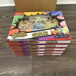 Pokemon Ascended Heroes First Partners Deluxe Pin Collection In Hand LOT OF 5 - Image 1