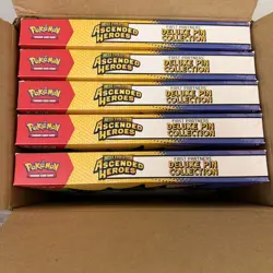 Pokemon Ascended Heroes First Partners Deluxe Pin Collection In Hand LOT OF 5 - Image 2