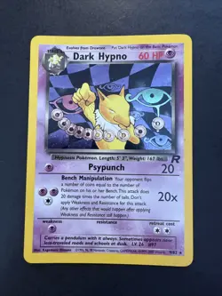 Dark Hypno 9/82 Team Rocket Holo Rare Pokemon - Image 1