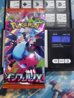 Heavy 8.56g Pokemon Sealed Inferno X Japanese Booster Pack - Image 1