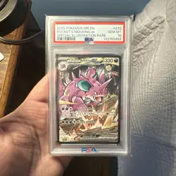 Pokemon Team Rocket's Nidoking ex Destined Rivals SIR #233 PSA 10 Gem Mint - Image 1