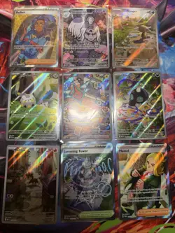 Lot Of 9x Pokemon Cards All NM - Illustration Rares And Full Art Trainers - Image 1