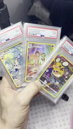 PSA 9 - Pokemon Graded Lot - FA Dedenne Gardevior Altaria Trainer Gallery BS ST - Image 2