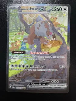 2024 Pokemon Twilight Masquerade Bloodmoon Ursaluna ex #216/167 - Image 1