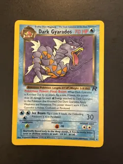Dark Gyarados Team Rocket 25/82 Non Holo Rare Pokemon - Image 1