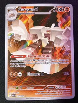 Pokemon TCG Garganacl 147/132 Illustration Rare Mega Evolution ME01 Near Mint - Image 1