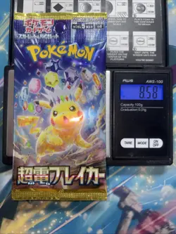 Heavy 8.58g Pokemon Sealed Super Electric Breaker Japanese Booster Pack - Image 1