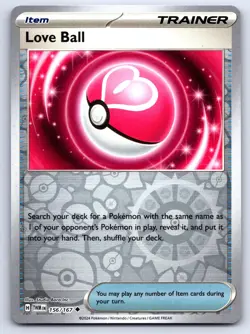 Pokemon SV06: Twilight Masquerade Love Ball TWM Reverse Holo 156/167 NM - Image 1