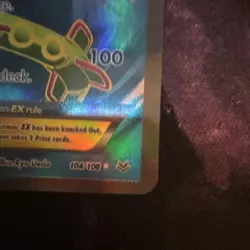 Pokemon Rayquaza EX Full Art Ultra Rare Holo 104/108 Roaring Skies 170 HP - Image 4