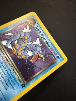 Dark Gyarados Holo 1st Edition 8/82 Team Rocket Set Pokemon - Image 3