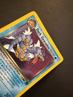 Dark Gyarados Holo 1st Edition 8/82 Team Rocket Set Pokemon - Image 4