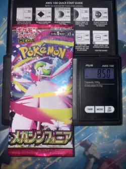 Heavy 8.50g Pokemon Sealed Mega Symphonia Japanese Booster Pack - Image 1