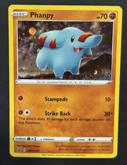 Phanpy Pokemon SWSH117 Black Star Promo With HD Swirl - Image 2