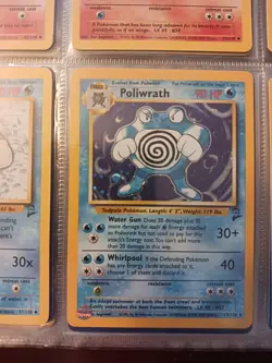 Pokemon TCG Poliwrath Base Set 2 Holo Rare 15/130 WOTC 1999 NM/M Never Played - Image 3