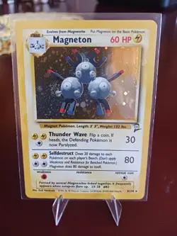 Pokemon TCG Magneton Base Set 2 Holo Rare 9/130 WOTC NM/Mint Never Played - Image 1