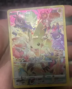 Pokemon TCG Pikachu Secret Rare Full Art Holo 160/159 Crown Zenith - Image 1