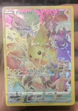 Pokemon TCG Pikachu Secret Rare Full Art Holo 160/159 Crown Zenith - Image 2