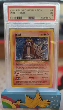 2001 POKEMON NEO REVELATION #6 ENTEI-HOLO - PSA 3 - Image 1