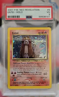2001 POKEMON NEO REVELATION #6 ENTEI-HOLO - PSA 3 - Image 2
