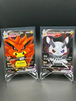 Pokemon Pikachu Cosplay Kurama + Rikudo Naruto Custom Art NM - Image 1