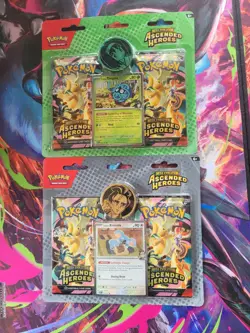 Lot2 Pokemon TCG Ascended Heroes 2-Pack Blisters-Erika and Larry-Set of 2 SEALED - Image 1