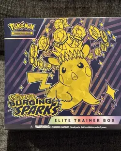 POKEMON TCG SCARLET VIOLET SURGING SPARKS ETB ELITE TRAINER BOX FACTORY SEALED - Image 1