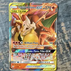 Pokemon Charizard & Braixen GX TAG TEAM Ultra Rare Holo 22/236 270 HP - Image 1