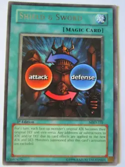 Yugioh! Shield And Sword Mrd-131 1st Edition Rare Light Play!! - Image 1