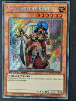 Amazonische Konigin SGX3-DED01 Secret Rare NM DE Yugioh - Image 1