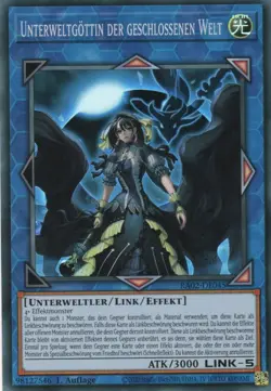 yugioh 1x Unterweltgottin der geschlossenen Welt RA02-DE045 SUPER RARE DEUTSCH - Image 1