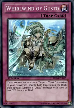 Whirlwind Of Gusto - Super Rare 1st Edition HA06-EN060 - LP - YuGiOh - Image 1