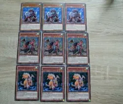 je 3x Bewaffneter Drache LV3/ LV5/LV7/ Set playset LED2-DE027 9 Stuck Yu-Gi-Oh - Image 1