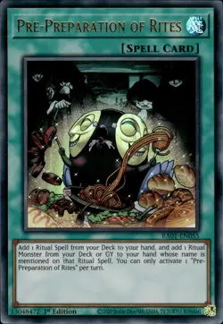 Pre-Preparation Of Rites - Ultra Rare 1st Edition RA01-EN055 - NM - YuGiOh - Image 1