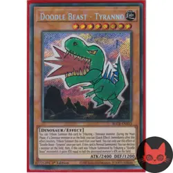 Yugioh Doodle Beast - Tyranno BLCR-EN033 Secret Rare 1st Edition NM - Image 1