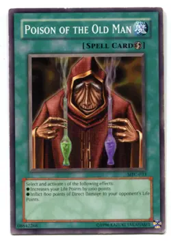 Yu-Gi-Oh! PLAYED/POOR Poison of the Old Man Comon englisch Gift des Alten Mannes - Image 1