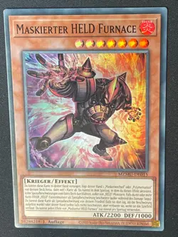 Maskierter HELD Furnace MZMU-DE015 Super Rare Deutsch NM Yugioh - Image 1