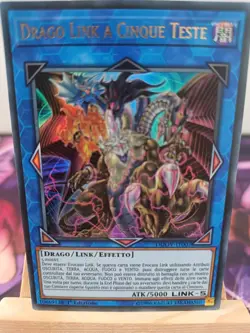 Five-Headed Left Dragon DUOV-IT007 Ultra Rare Italian NM YUGIOH - Image 1