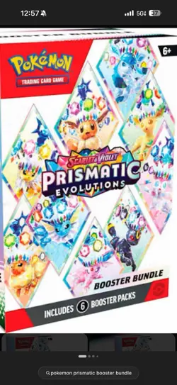 Prismatic Evolutions Booster Bundle New Sealed Pokemon TCG Scarlet & Violet - Image 1