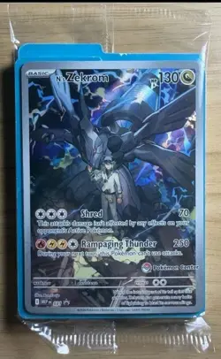 2026 N's Zekrom 031 Ascended Heros ETB Promo Pokemon Center Stamp SEALED - Image 1
