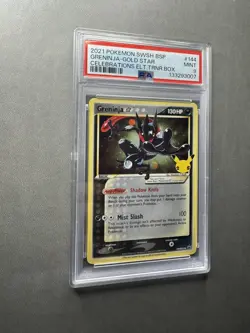 2021 Pokemon SWSH BSP Greninja Gold Star Celebration Collection #144 PSA9 - Image 3