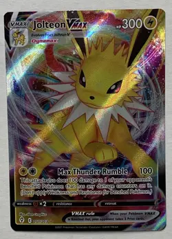 Pokemon Evolving Skies Jolteon VMAX 051/203 Ultra Rare LP - Image 1