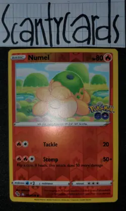 Pokemon NM Numel (Peelable Ditto) Common Reverse Holo Pokemon GO 013/078 - Image 2