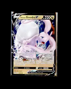 NM pokemon SWSH11: Lost Origin Holo Ultra Rare Hisuian Goodra V 135/196 - Image 1