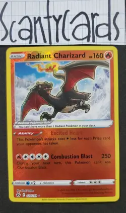 NM pokemon crown zenith holo radiant charizard 020/159 - Image 4