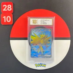 2025 Pokemon TCG S.Chinese Super Rare 151C 184/151 SR Zapdos Grade10 - Image 1