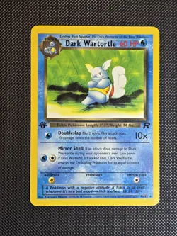 DARK WARTORTLE 1st Edition Pokemon TCG 2000 Team Rocket Set Non HOLO 46/82 Mint - Image 1