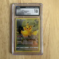 Pokemon CGC 10 GEM MINT - Crown Zenith Galarian Gallery Pikachu GG30/GG70 - Image 1