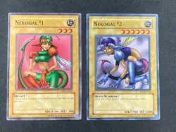 Yugioh! LP Nekogal #1 & Nekogal #2 - Common - Unlimited Edition Lightly Played - Image 1