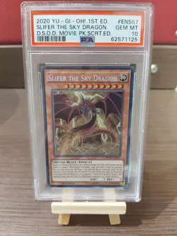 Yu-Gi-Oh! Slifer The Sky Dragon MVP1-ENS57 D.S.O.D 1st Edition Movie Pack PSA 10 - Image 1