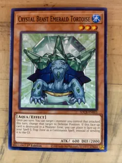 Yu-Gi-Oh! - Crystal Beast Emerald Tortoise - SDCB-EN003-Common-1st Edition - Image 1